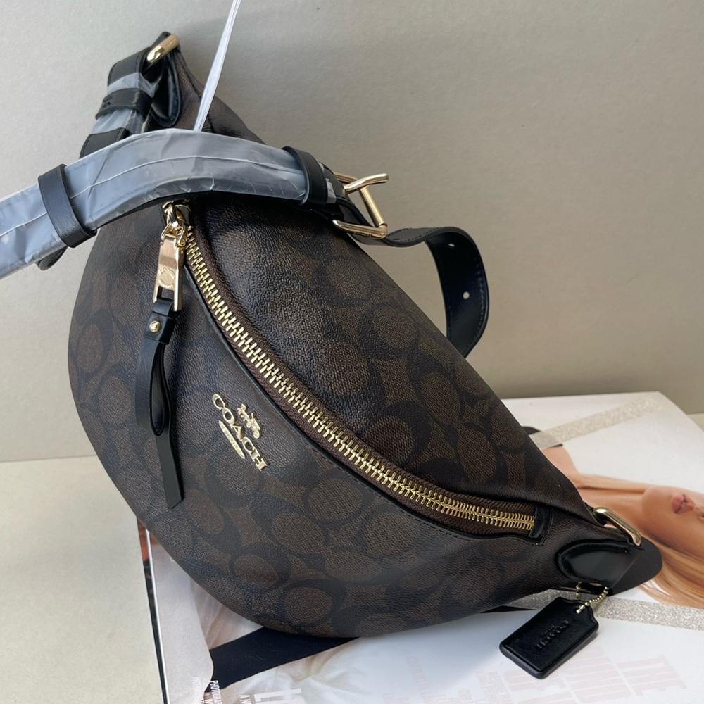 (new+tag) Coach belt bag women monogram signature leather - Picture 9 of 11